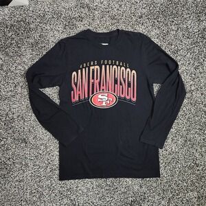 NFL San francisco 49ers Long Sleeve T Shirt, Women's Size Small, Football Black